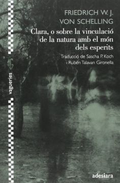 portada Clara, o Sobre la Vinculació de la Natura amb el món Dels Esperits (in Catalá)