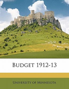 portada budget 1912-13 (in English)