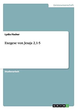 portada Exegese von Jesaja 2,15 (en Alemán)