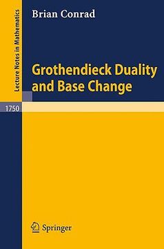 portada grothendieck duality and base change (en Inglés)