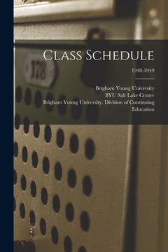portada Class Schedule; 1948-1949 (en Inglés)