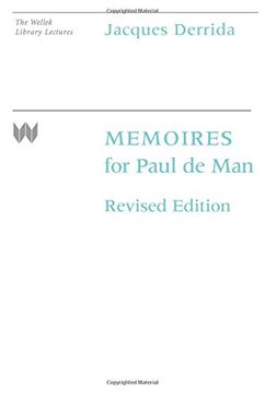 portada Memoires for Paul de man (in English)