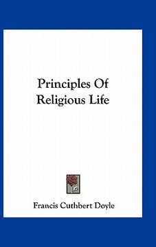 portada principles of religious life (en Inglés)