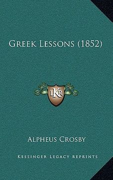 portada greek lessons (1852) (en Inglés)