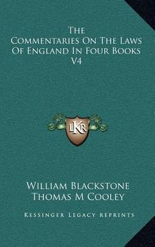 portada the commentaries on the laws of england in four books v4 (en Inglés)