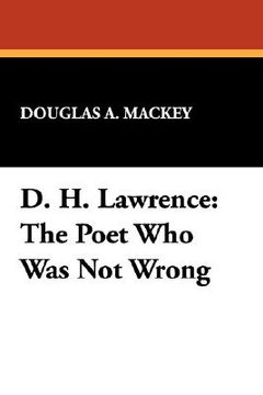 portada d. h. lawrence: the poet who was not wrong (en Inglés)