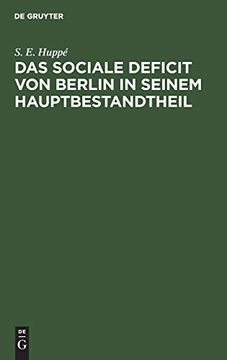 portada Das Sociale Deficit von Berlin in Seinem Hauptbestandtheil (en Alemán)
