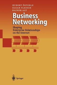 portada business networking: shaping enterprise relationships on the internet (en Inglés)