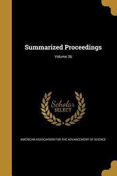 portada Summarized Proceedings; Volume 36 (in English)