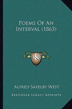portada poems of an interval (1863) (en Inglés)