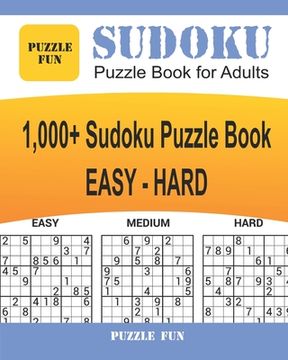 portada Sudoku Puzzle Book for Adults: 1,000+ Sudoku Puzzle Book, EASY to HARD (in English)