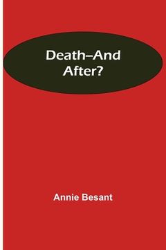 portada Death--and After? (en Inglés)