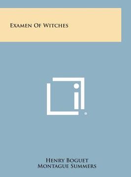portada Examen of Witches (en Inglés)