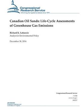 portada Canadian Oil Sands: Life-Cycle Assessments of Greenhouse Gas Emissions (en Inglés)