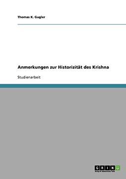 portada Anmerkungen zur Historizität des Krishna (German Edition)