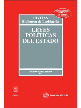 portada Leyes Políticas del Estado (Biblioteca de Legislación). Vigésimo Novena Edición, 2011