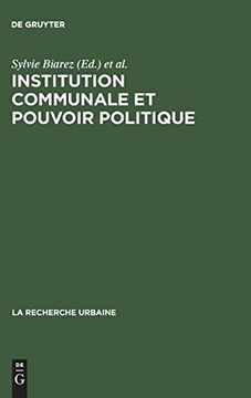 portada Institution Communale et Pouvoir Politique (en Francés)