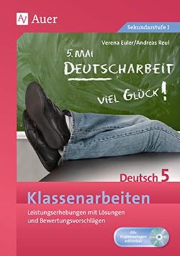portada Klassenarbeiten Deutsch 5: Leistungserhebungen mit Lösungen und Bewertungsvorschlägen (en Alemán)