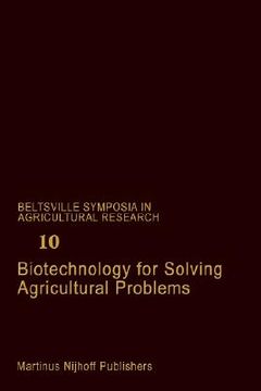portada biotechnology for solving agricultural problems
