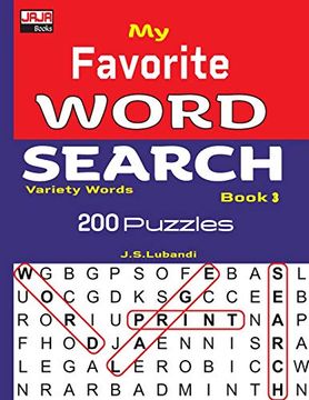 portada My Favorite Word Search Book 3 (Variety Words: 200 Word Search Puzzles) (in English)