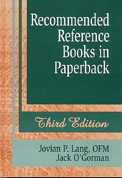 portada recommended reference books in paperback (en Inglés)