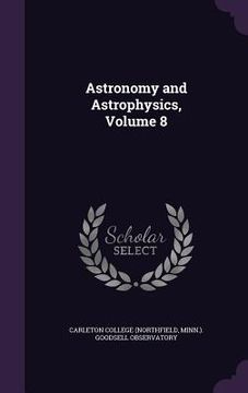 portada Astronomy and Astrophysics, Volume 8 (en Inglés)