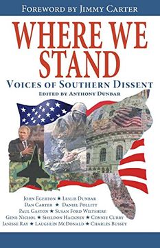 portada Where we Stand: Voices of Southern Dissent (en Inglés)