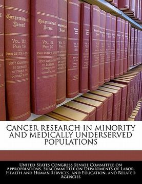 portada cancer research in minority and medically underserved populations
