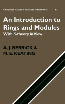 portada An Introduction to Rings and Modules Hardback: With K-Theory in View (Cambridge Studies in Advanced Mathematics) (en Inglés)