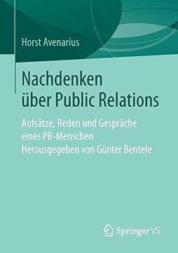 portada Nachdenken Über Public Relations: Aufsätze, Reden und Gespräche Eines Pr-Menschen 