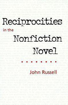 portada reciprocities in the nonfiction novel (in English)
