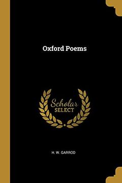 portada Oxford Poems 
