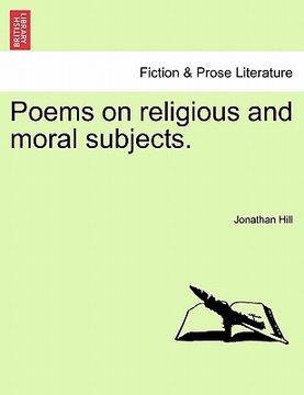 portada poems on religious and moral subjects. (en Inglés)