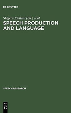 portada Speech Production and Language (Theologische Bibliothek Topelmann) (Speech Research) 