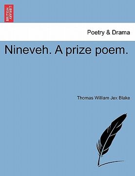 portada nineveh. a prize poem. (en Inglés)