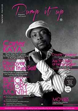 portada Pump it up Magazine - Carter Kaya - From War-Torn Congo to the Parisian Music Scene a Triumphant Story! Celebrating Black History Month and More! (en Inglés)