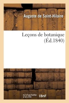 portada Leçons de botanique (en Francés)
