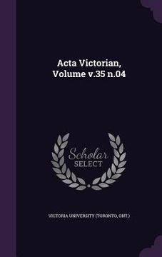 portada Acta Victorian, Volume v.35 n.04 (en Inglés)