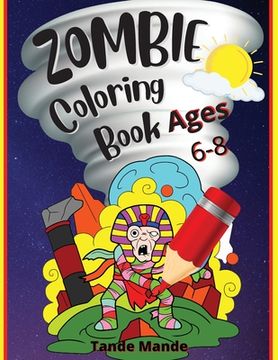 portada Zombie Coloring Book Ages 4-8 (en Inglés)