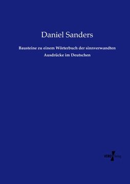 portada Bausteine zu einem Wörterbuch der sinnverwandten Ausdrücke im Deutschen (German Edition)