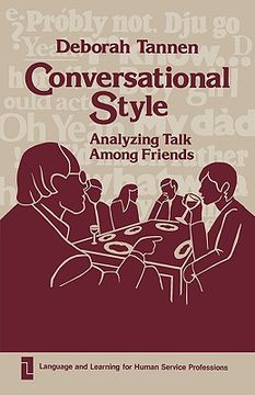 portada conversational style: analyzing talk among friends (en Inglés)