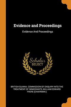 portada Evidence and Proceedings 