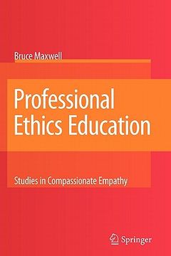 portada professional ethics education: studies in compassionate empathy