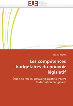 portada Les Competences Budgetaires Du Pouvoir Legislatif
