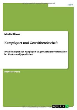 portada Kampfsport und Gewaltbereitschaft (German Edition)