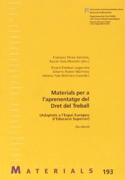 portada materials per a l`aprenentage (3ª)(193) del dret del treball