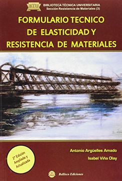 portada Formulario Tecnico de Elasticidasd y Resistencia de Materiales (Tecnica Universitaria)