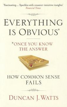 portada everything is obvious: how common sense is nonsense (in English)