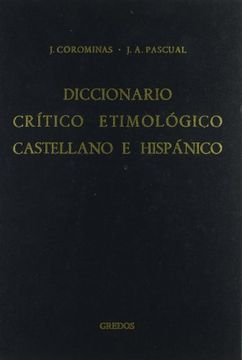 portada Diccionario Critico Etimologico 4 Me-R