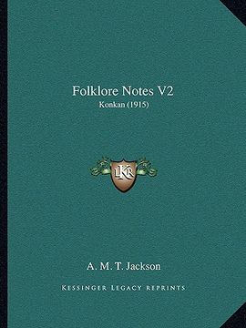 portada folklore notes v2: konkan (1915) (en Inglés)